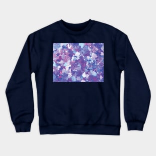 Blue and purple abstract.Blue and purple oil painting on canvas Crewneck Sweatshirt